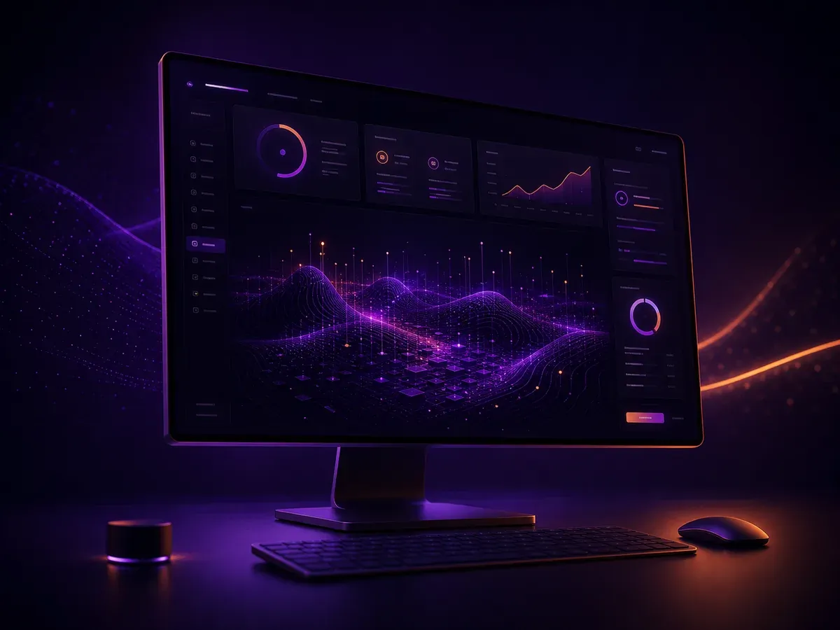 Abstrakcyjny pulpit produktu cyfrowego